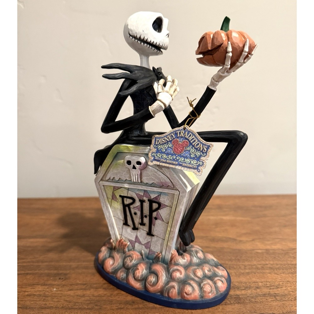 Jim Shore Disney Traditions Nightmare Before Christmas Jack Gravestone NWT